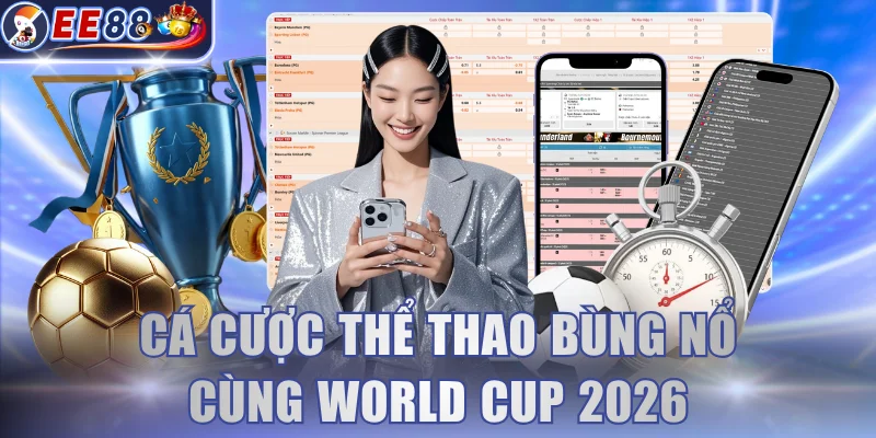 Cá cược thể thao bùng nổ cùng World Cup 2026