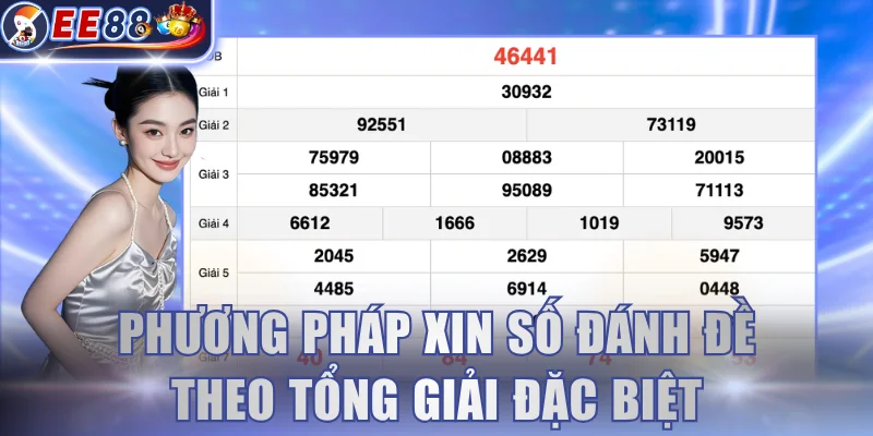 Phương pháp xin số đánh đề theo tổng giải Đặc biệt