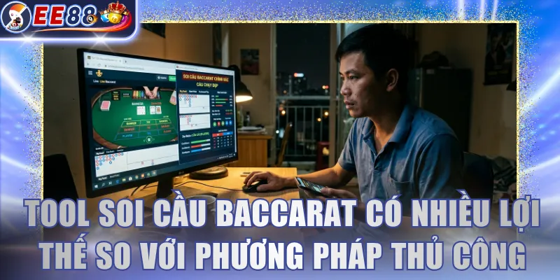 Tool soi cầu Baccarat có nhiều lợi thế so với phương pháp thủ công